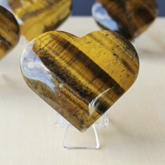 Tigers Eye Hearts | Golden Heart Beat