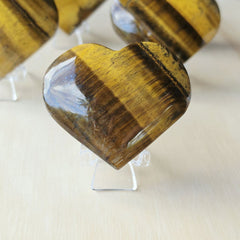 Tigers Eye Hearts | Golden Heart Beat