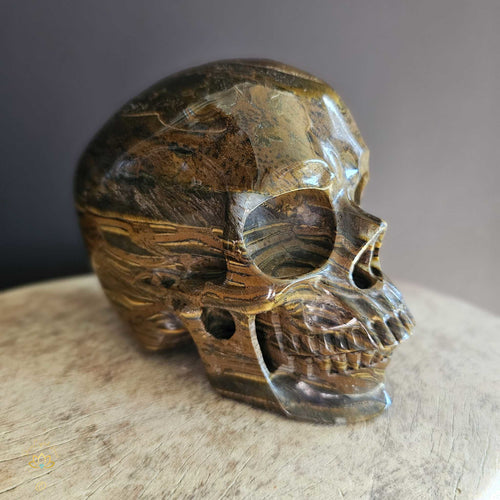 Tigers Eye Skull | Guardian Of Journeys