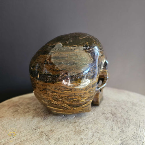 Tigers Eye Skull | Guardian Of Journeys