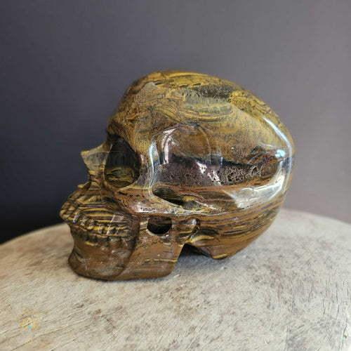 Tigers Eye Skull | Guardian Of Journeys