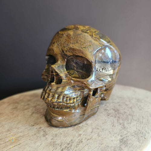 Tigers Eye Skull | Guardian Of Journeys