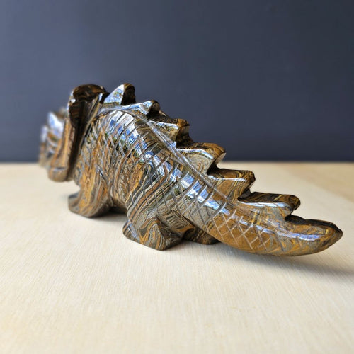 Tigers Eye Stegosaurus | Carving