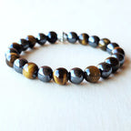 Tigers Eye & Hematite Crystal Bracelet | Strength & Shield