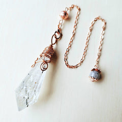 Tourmalinated Quartz Pendulum | Shadowlight