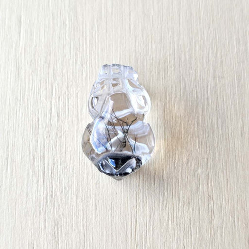 Tourmalinated Quartz Pixiu | Guardian Of Sacred Boundaries