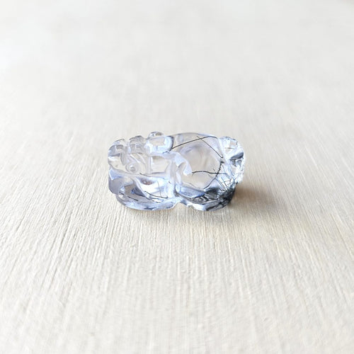 Tourmalinated Quartz Pixiu | Guardian Of Sacred Boundaries