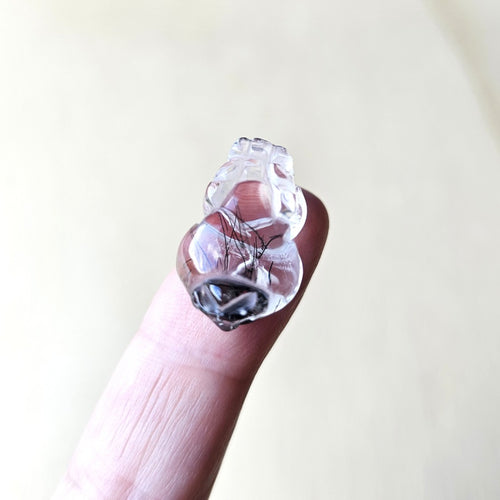 Tourmalinated Quartz Pixiu | Guardian Of Sacred Boundaries