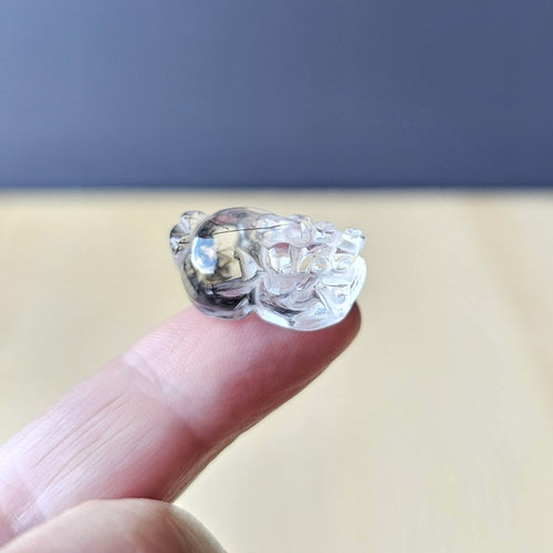 Tourmalinated Quartz Pixiu | Guardian Of Sacred Boundaries