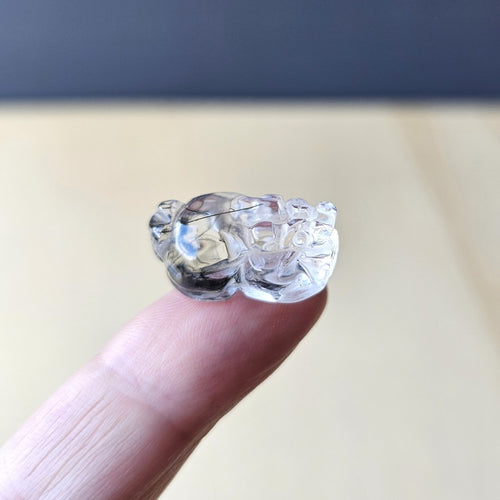 Tourmalinated Quartz Pixiu | Guardian Of Sacred Boundaries