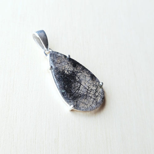 Tourmaline In Quartz Pendant | Spiritual Warrior