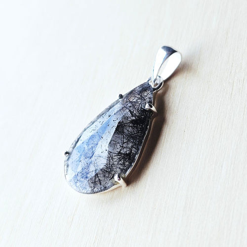 Tourmaline In Quartz Pendant | Spiritual Warrior