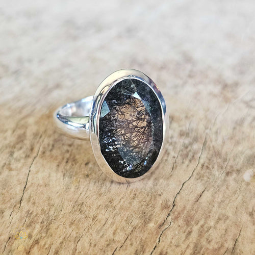 Tourmaline In Quartz Ring | Shadow and Light