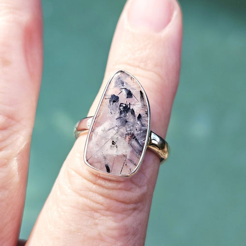 Tourmaline In Quartz Ring | Shadow and Light