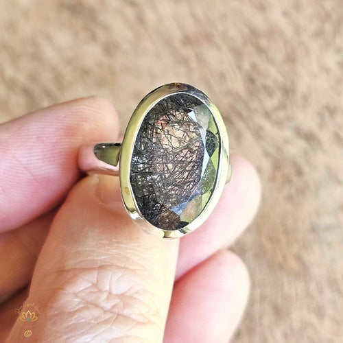 Tourmaline In Quartz Ring | Shadow and Light