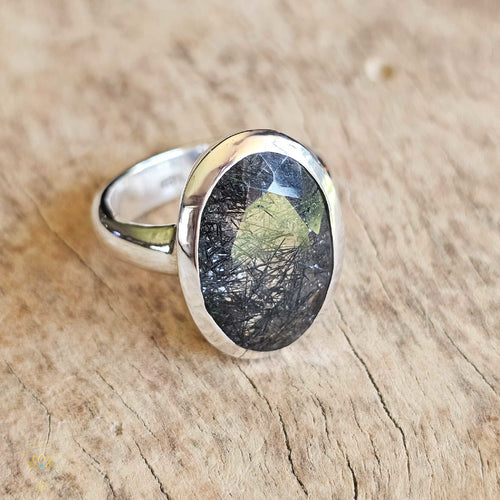 Tourmaline In Quartz Ring | Shadow and Light