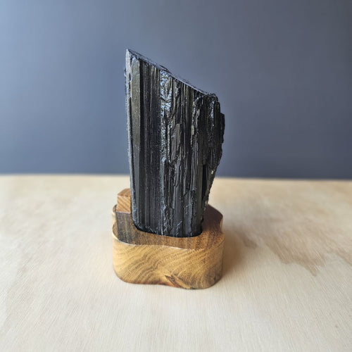 Tourmaline Specimen With Custom Stand | Anchored Light