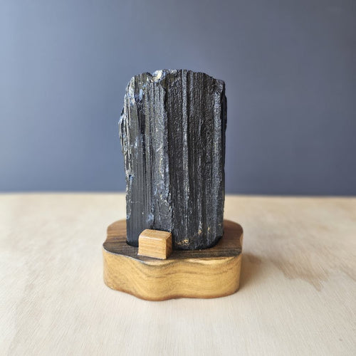 Tourmaline Specimen With Custom Stand | Anchored Light