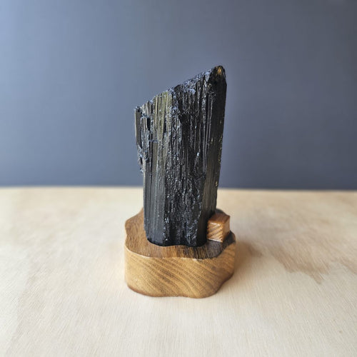 Tourmaline Specimen With Custom Stand | Anchored Light
