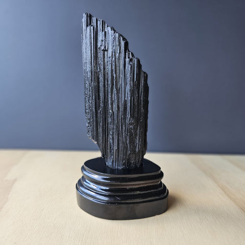 Tourmaline Specimen With Custom Stand | Earth's Guardian
