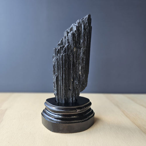 Tourmaline Specimen With Custom Stand | Earth's Guardian