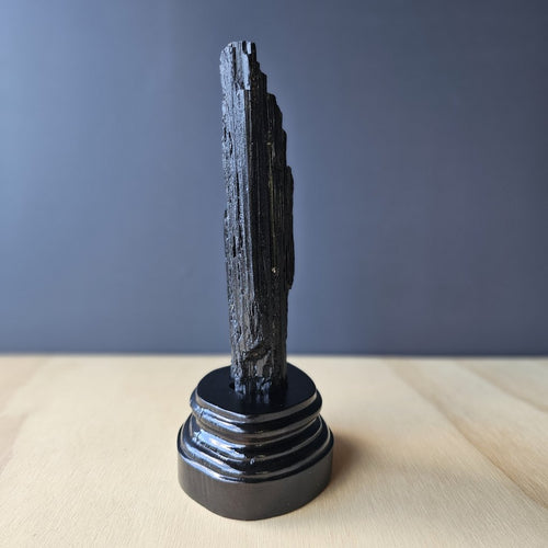 Tourmaline Specimen With Custom Stand | Earth's Guardian