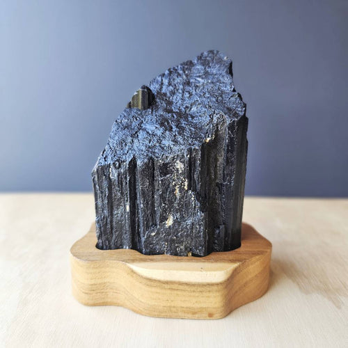 Tourmaline Specimen With Custom Stand | Elemental Pillar