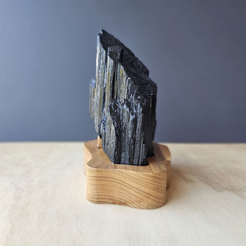 Tourmaline Specimen With Custom Stand | Elemental Pillar