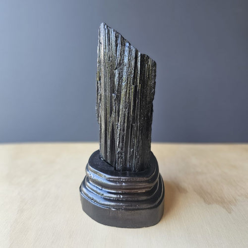 Tourmaline Specimen With Custom Stand | Pillars Of Vitality