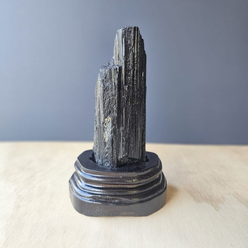 Tourmaline Specimen With Custom Stand | Pillars Of Vitality