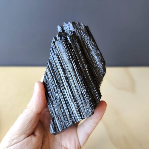 Tourmaline Specimen With Custom Stand | The Grounding Monolith