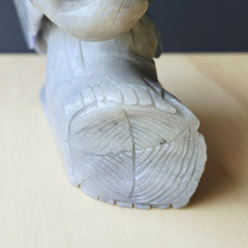 Trolleite Mother & Young Owl Carving | Under My Wing