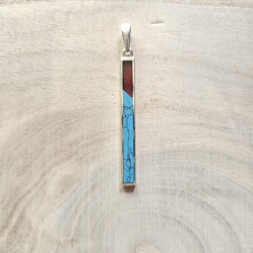 Turquoise & Amber Pendant | Recalibration