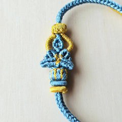 Turquoise & Gold Adjustable Handmade Bracelet | Golden Buddha
