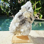 Dodecahedral Calcite on Quartz Specimen | Fujian Province