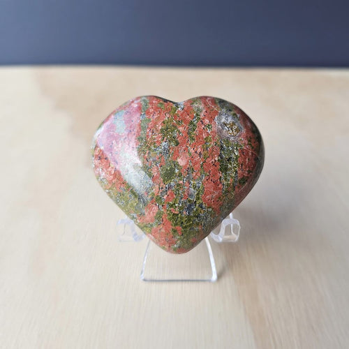 Unakite Heart | The Aligned Heart