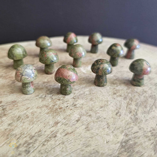 Unakite Mini Mushrooms