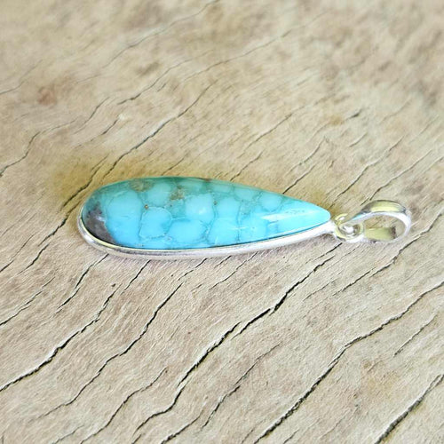 Unstabilised Turquoise Pendant | Energetic Flow