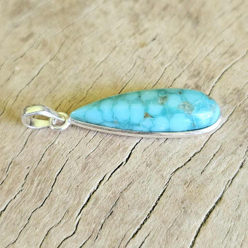 Unstabilised Turquoise Pendant | Energetic Flow