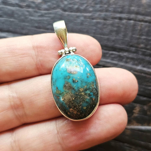 Unstabilised Turquoise Pendant | Royal Beacon Of Truth