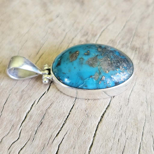 Unstabilised Turquoise Pendant | Royal Beacon Of Truth