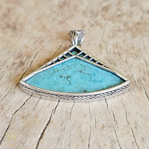 Unstabilised Turquoise Pendant | Spiritual Detox