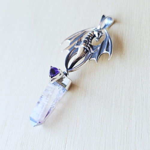 Vera Cruz Amethyst Dragon Pendant | Amethyst Guardian Of Fire