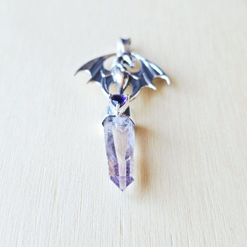 Vera Cruz Amethyst Dragon Pendant | Spiritual Compass