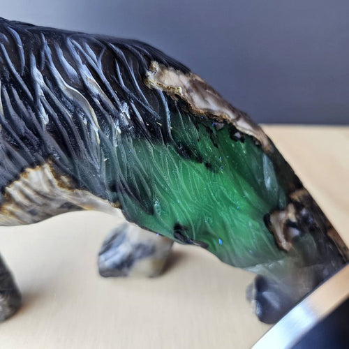 Volcanic Agate Wolf | Guardian Of The Flame