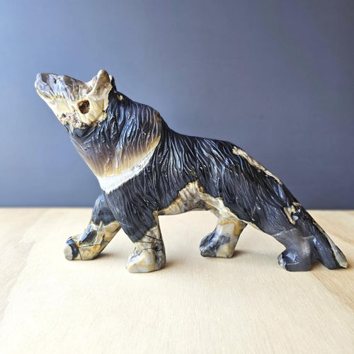 Volcanic Agate Wolf | Guardian Of The Flame