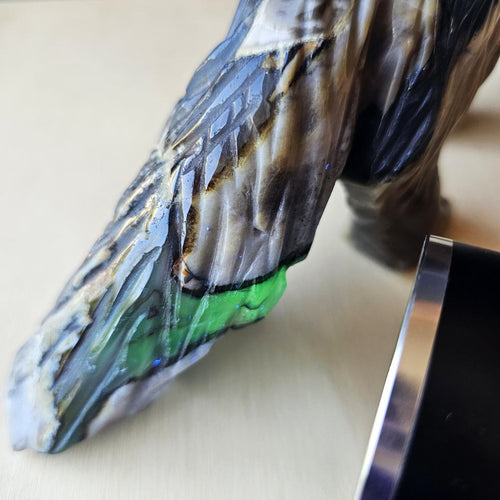 Volcanic Agate Wolf | Guardian Of The Flame