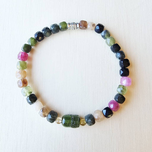 Watermelon Tourmaline Bracelet | Pixiu Presence