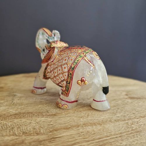 Yellow Aventurine | Hand Painted Elephant 550gms