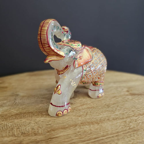 Yellow Aventurine | Hand Painted Elephant 550gms